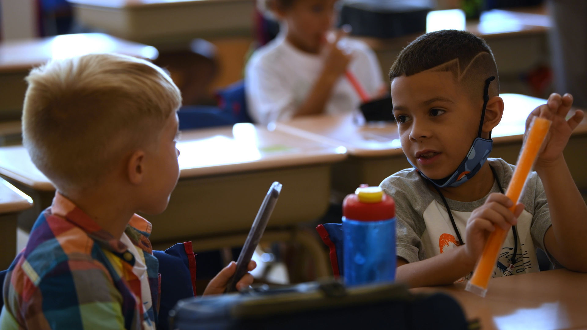 Grewenow Elementary in Kenosha, first day of school 2021